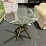 Metal and Glass Table (Accent)