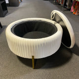Velvet Ottoman
