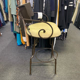 Metal Stool (Bar - With Back)