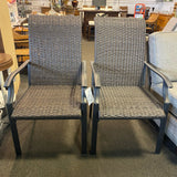 wicker & metal Chair (Outdoor)