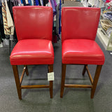 Pleather Stool (Bar - With Back)