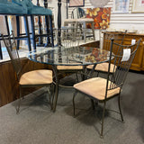Glass Table ( W/ Chairs)