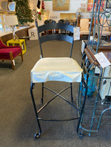 Metal Stool (Bar - With Back)