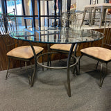 Glass Table ( W/ Chairs)