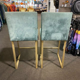 Velvet Stool (Bar - With Back)