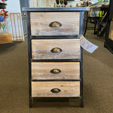 wood & metal Chest of Drawers