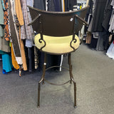 Metal Stool (Bar - With Back)
