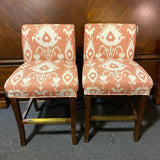 Fabric Stool (Bar - With Back)