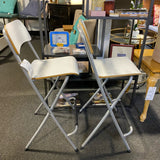 Metal Stool (Bar - With Back)