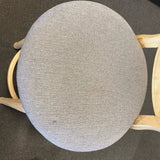 Fabric and wood Stool (Bar - With Back)