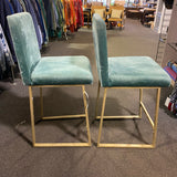 Velvet Stool (Bar - With Back)
