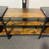 Wood and Metal Entertainment Center