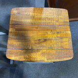 wood & metal Stool (Bar - With Back)