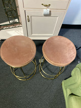 Fabric & Metal Stool (Bar - No Back)