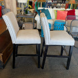 Fabric Stool (Bar - With Back)