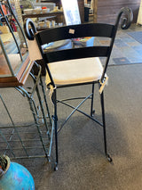 Metal Stool (Bar - With Back)