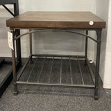 wood & metal Table (Accent)