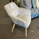 Fabric and wood Chair (Accent - single)
