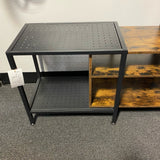 Wood and Metal Entertainment Center