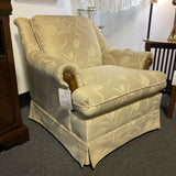 Fabric and wood Chair