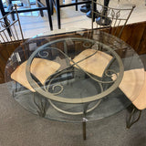 Glass Table ( W/ Chairs)