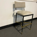 Fabric & Metal Stool (Bar - With Back)