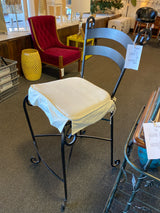 Metal Stool (Bar - With Back)