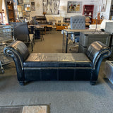 Faux leather Bench