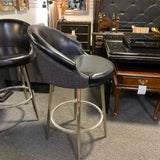 Faux leather Stool (Bar - With Back)
