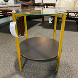 Glass and Metal Table (Accent)