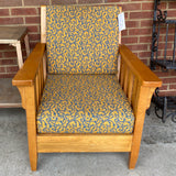 Fabric and wood Chair