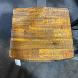 wood & metal Stool (Bar - With Back)
