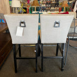 Fabric Stool (Bar - With Back)