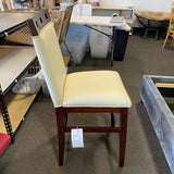 Wood Stool (Bar - With Back)