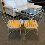 Metal and wicker Chair (Dining - Pair)