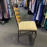 wood & metal Table ( W/ Chairs)