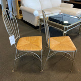 Metal and wicker Chair (Dining - Pair)