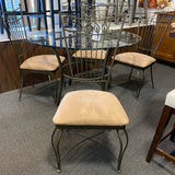 Glass Table ( W/ Chairs)