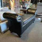 Faux leather Bench