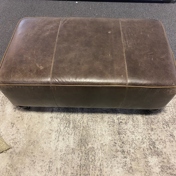 Leather Ottoman