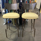 Metal Stool (Bar - With Back)