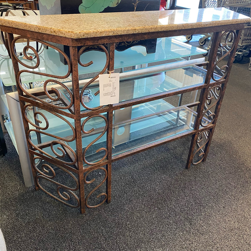 Metal & Glass Table (Sofa)