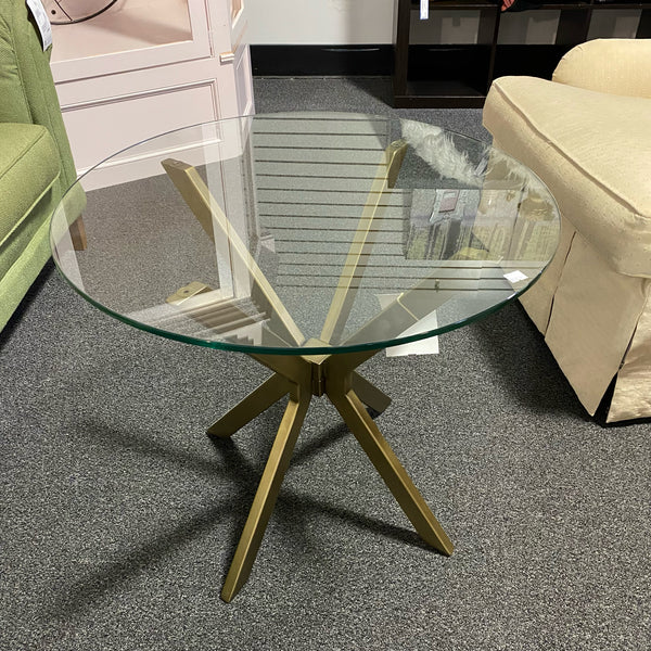 Metal and Glass Table (Accent)