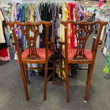 Wood Stool (Bar - With Back)