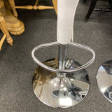Leather Stool (Bar - With Back)