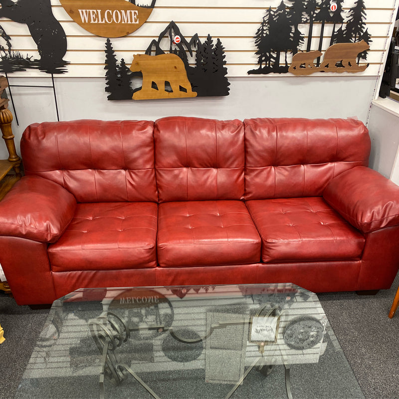 Pleather Sofa
