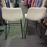 Pleather Stool (Bar - With Back)