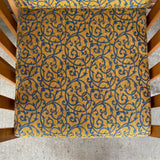 Fabric and wood Chair