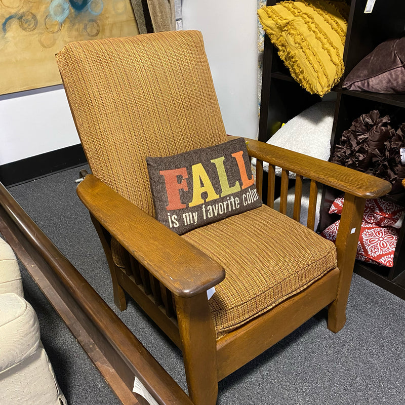 fabric & wood Chair