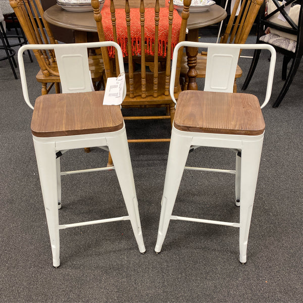 Metal Stool (Bar - With Back)